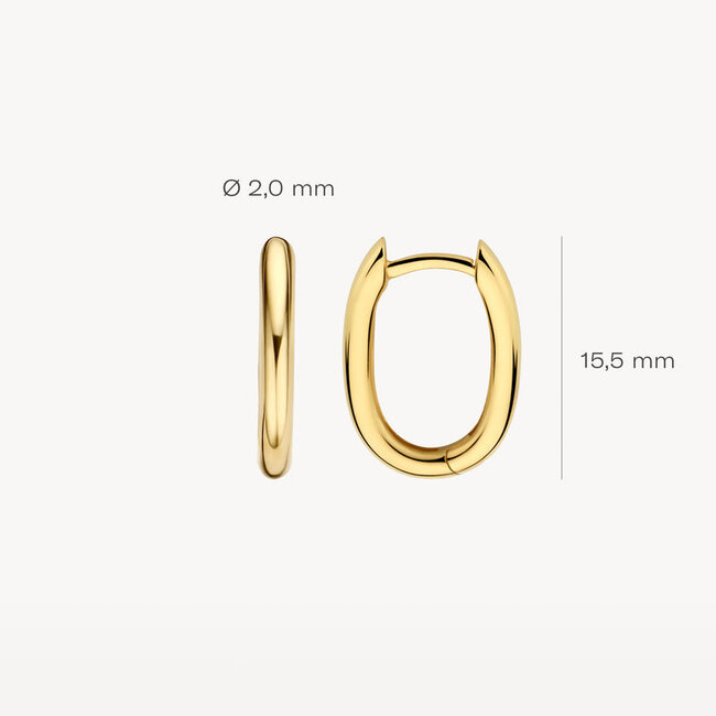 Oorringen 7218YGO - 14k Geelgoud
