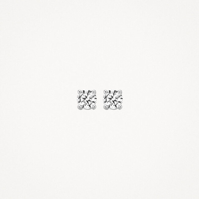 Oorknoppen 7213WZI - 14k Witgoud