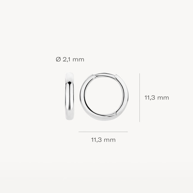 Oorringen 7203WGO - 14k Witgoud