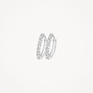 Blush Gold Jewels Oorringen 7166WZI - 14k Witgoud met zirkonia