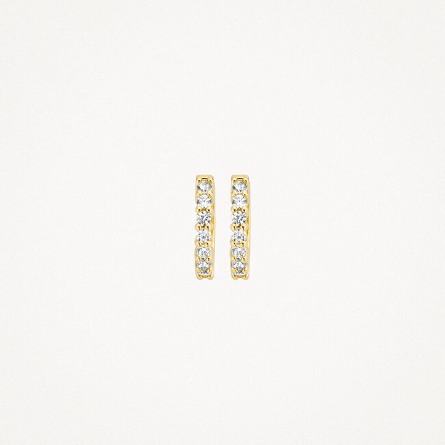 Oorringen 7134YZI - 14k Geelgoud met zirkonia