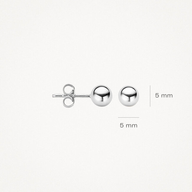 Oorknoppen 7122WGO - 14k Witgoud