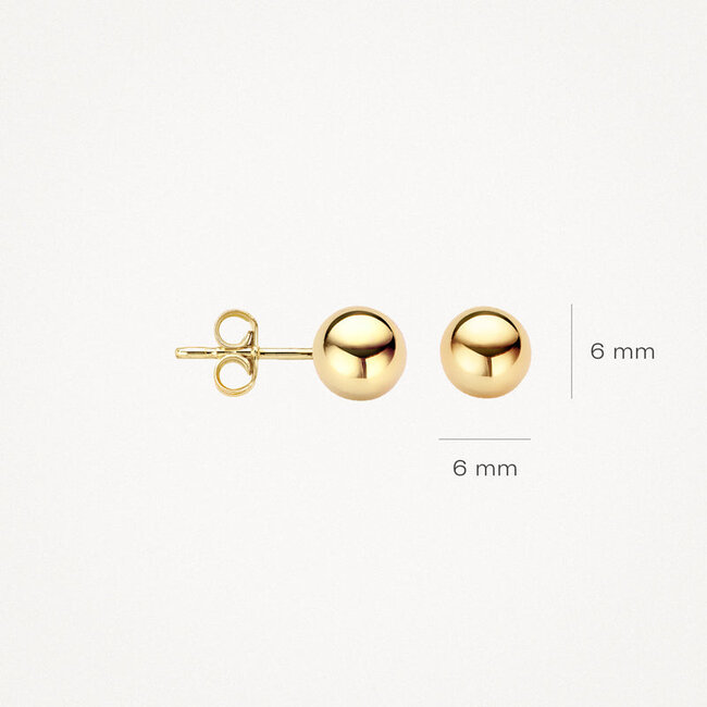 Oorknoppen 7123YGO - 14k Geelgoud