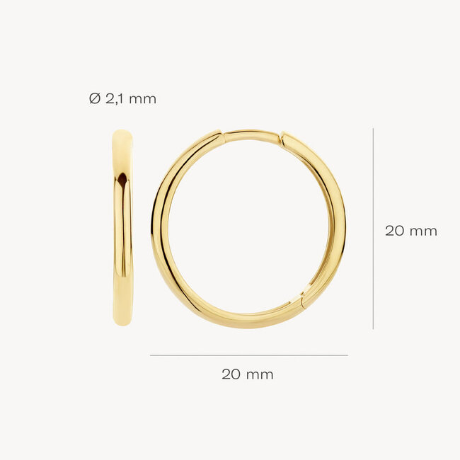 Oorringen 7274YGO - 14k Geelgoud