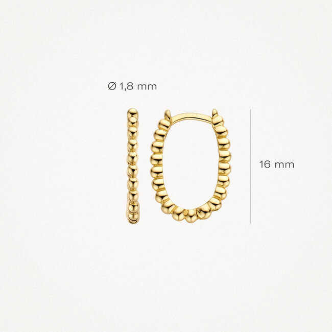 Oorringen 7272YGO - 14k Geelgoud