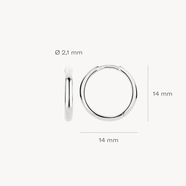 Oorringen 7271WGO - 14k Witgoud