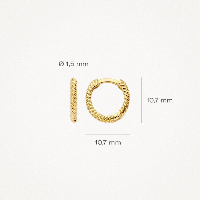 Oorringen 7265YGO - 14k Geelgoud