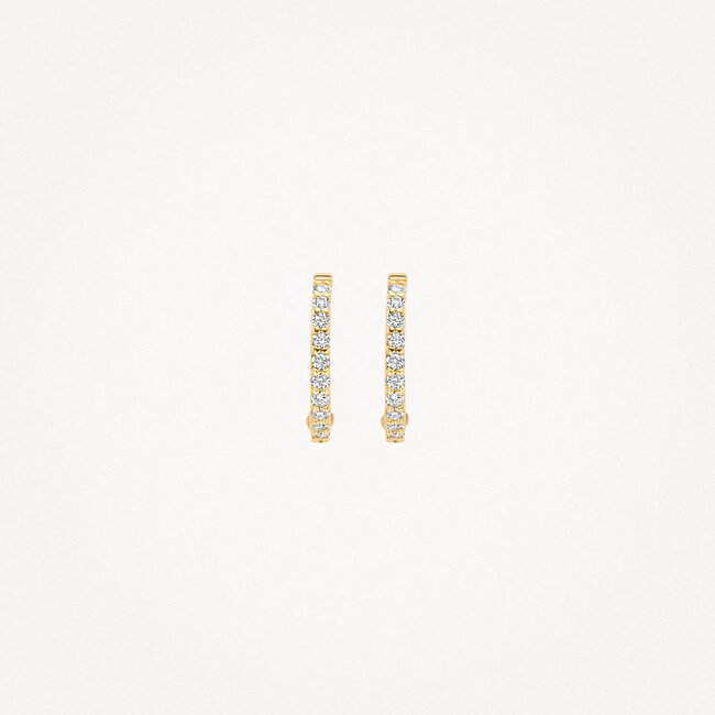 Oorringen 7269YZI - 14k Geelgoud met Zirkonia