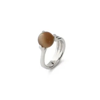 Melano Jewelry Cateye Chloe Ring - Zilver