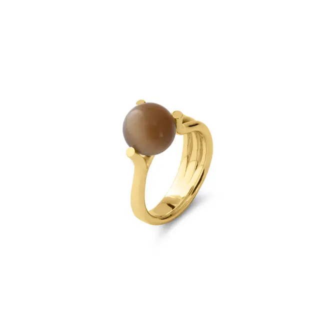 Melano Jewelry Cateye Chloe Ring - Gold Plated Zilver
