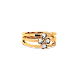 Melano Jewelry Friends Lucky Clover Ringen Set - Goudkleurig