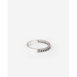 Buddha to Buddha Ring Esther Mini Dual Zilver