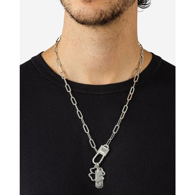 Hanger Barbara Octagon Tag Zilver