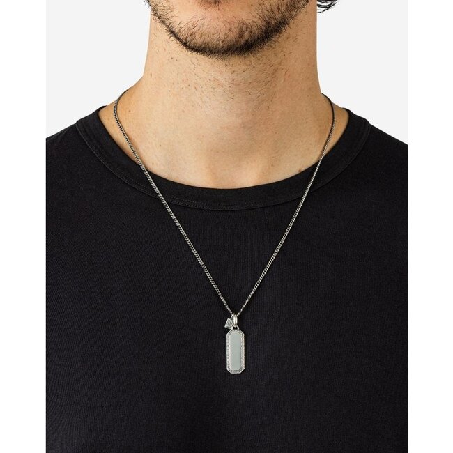 Hanger Barbara Octagon Tag Zilver