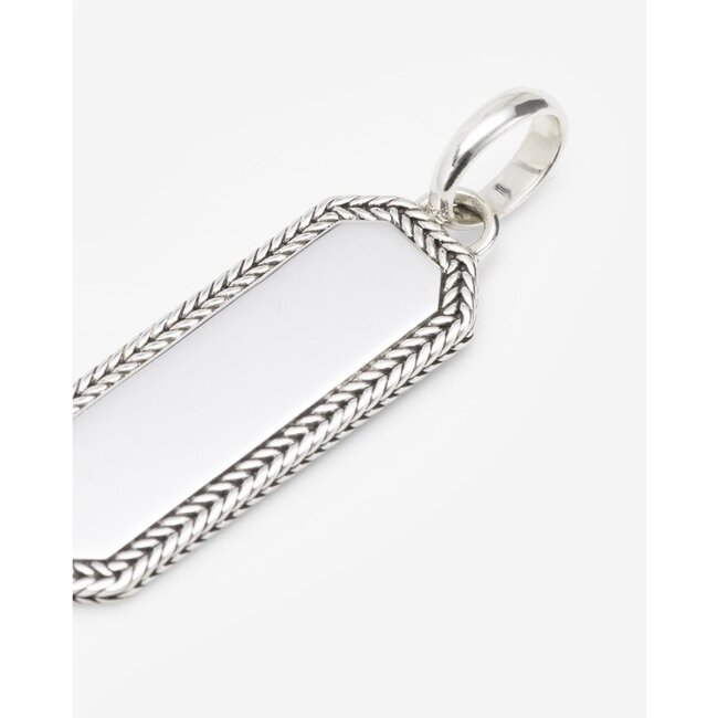 Hanger Barbara Octagon Tag Zilver