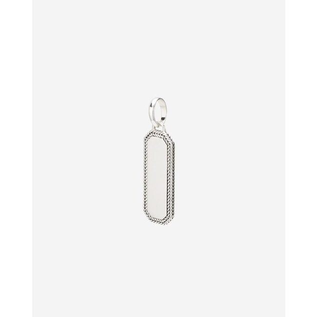 Hanger Barbara Octagon Tag Zilver