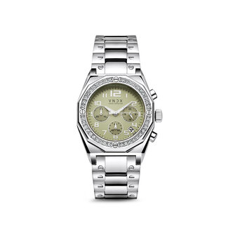 VNDX Amsterdam Horloge The One Zilver Groen