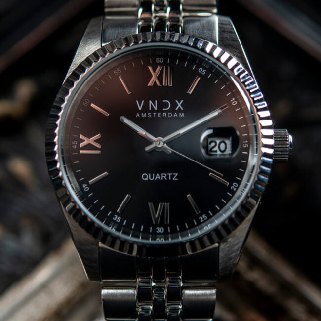 Horloge Dare Devil XL Zilver Zwart