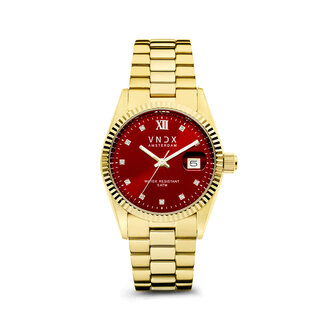 VNDX Amsterdam Horloge Dare Devil Medium Goud Rood