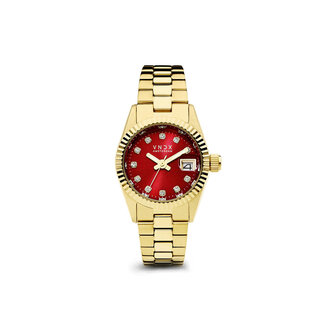 VNDX Amsterdam Horloge Dare Devil XS Goud Rood