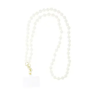 Gimme Fashion Telefoonkoord pearl addiction - wit