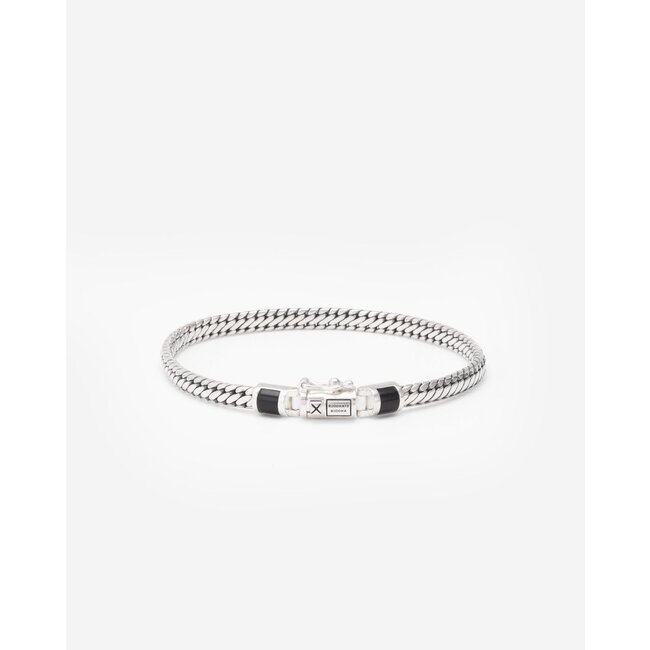 Armband Ben Mini Gemstone Zilver Onyx