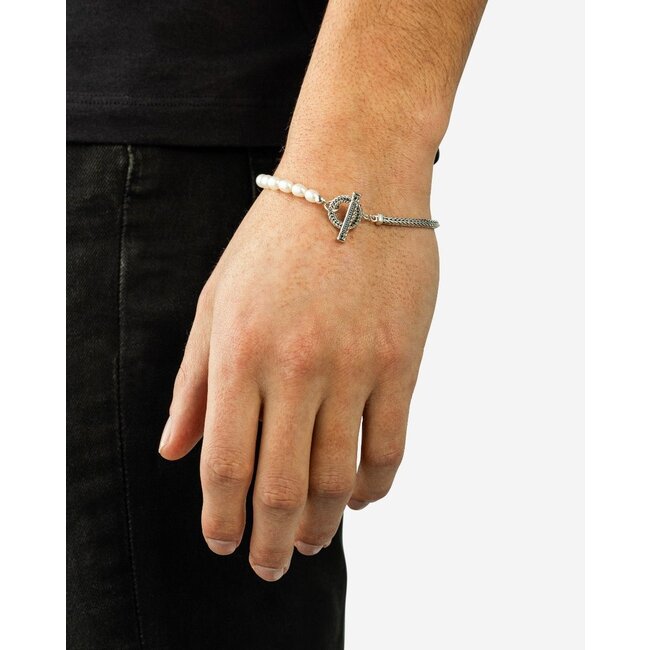 Armband Barbara Mini Parel Zilver