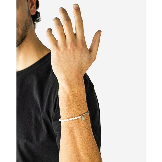 Armband Barbara Mini Parel Zilver