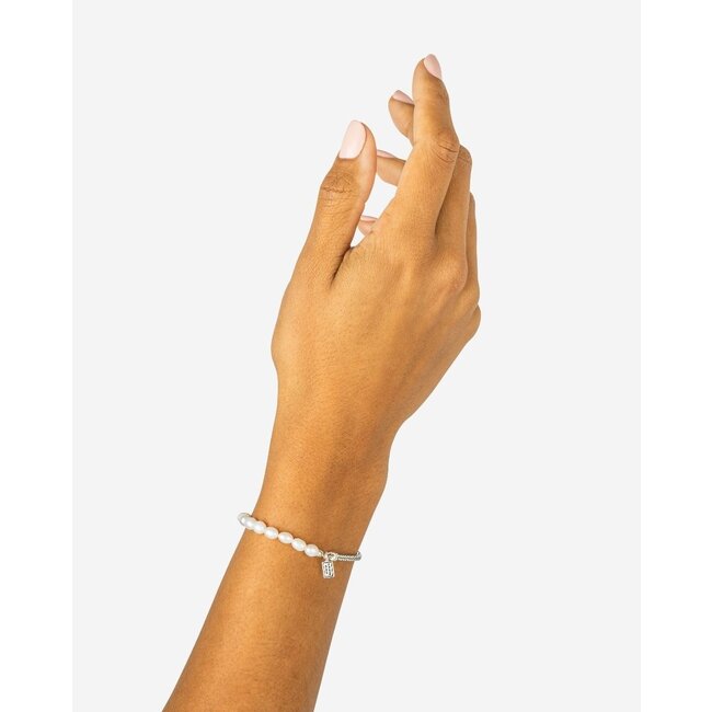 Armband Barbara Mini Parel Zilver