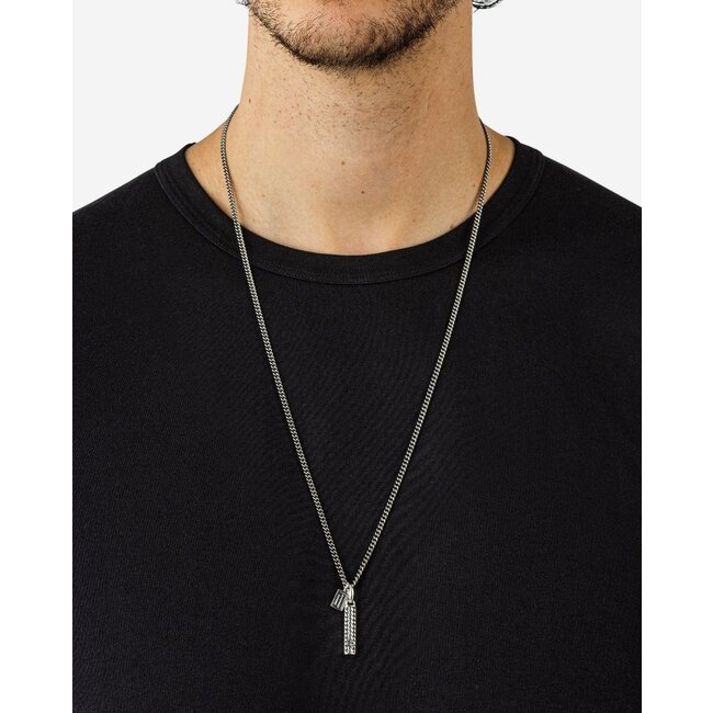 Hanger Ben Mini (Edel) Steen Hanger Onyx  Zilver