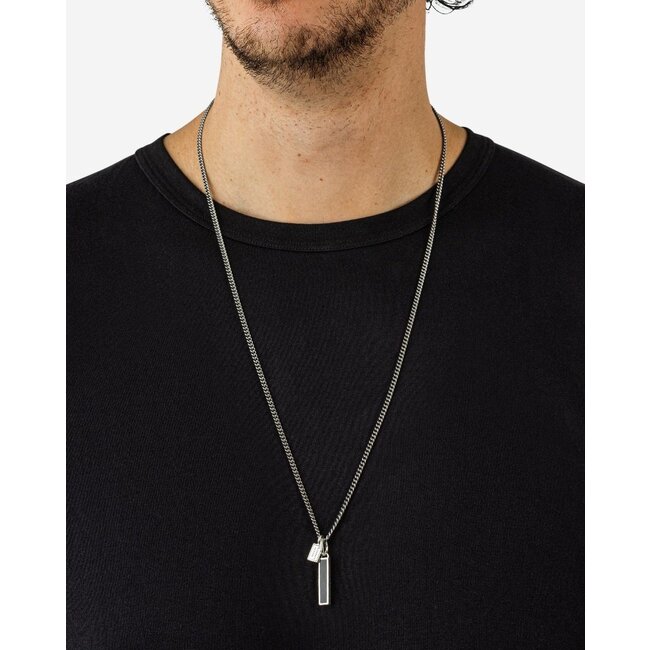 Hanger Ben Mini (Edel) Steen Hanger Onyx  Zilver