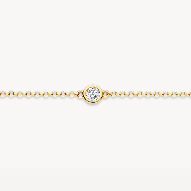 Armband 2237YZI - 14k Geelgoud met zirkonia