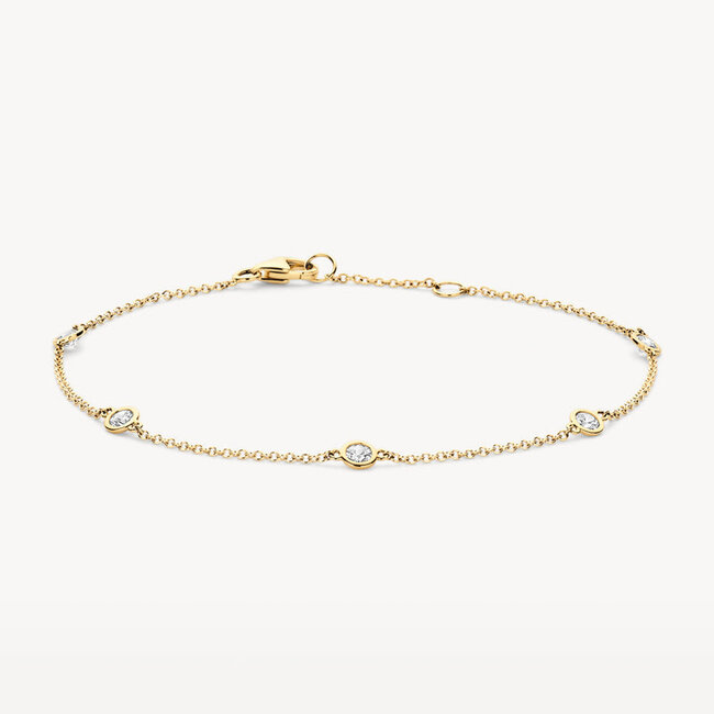 Armband 2237YZI - 14k Geelgoud met zirkonia