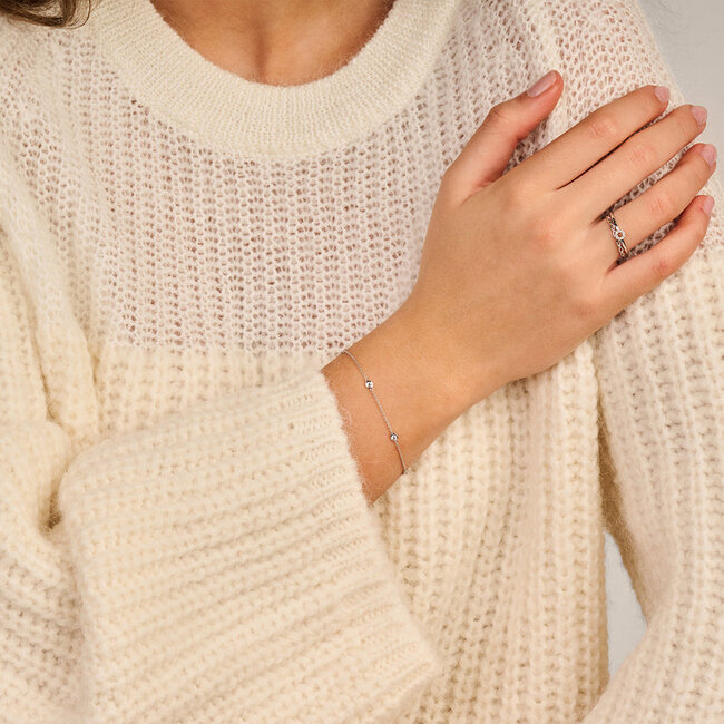 Armband 2238WZI - 14k Geelgoud met zirkonia