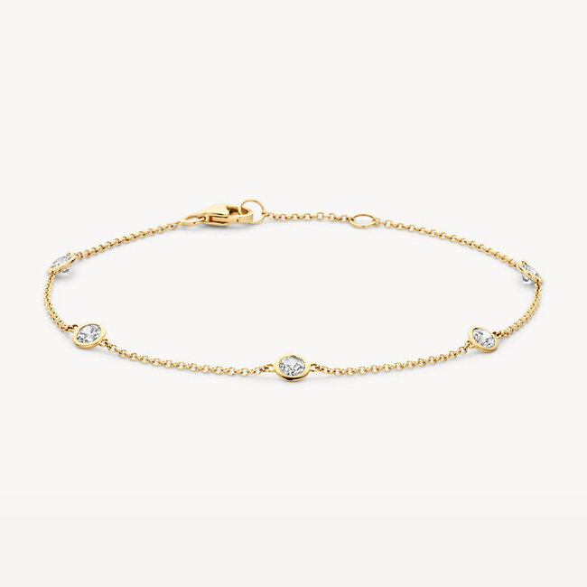 Armband 2238YZI - 14k Geelgoud met zirkonia