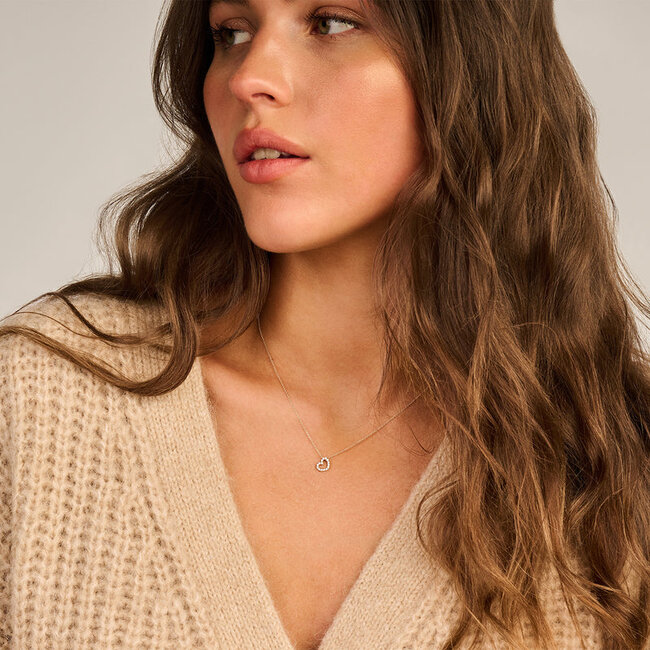 Collier 3072YZI - 14k Geelgoud met zirkonia