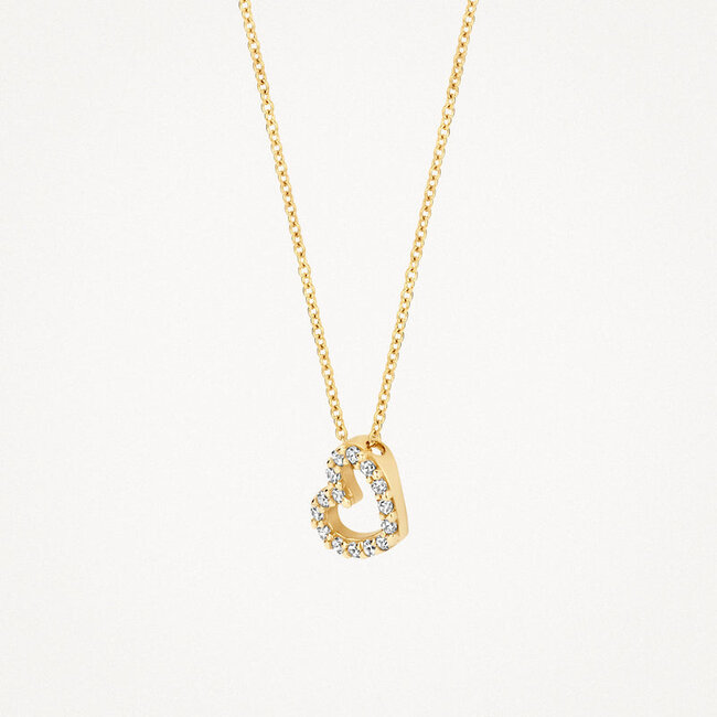 Collier 3072YZI - 14k Geelgoud met zirkonia
