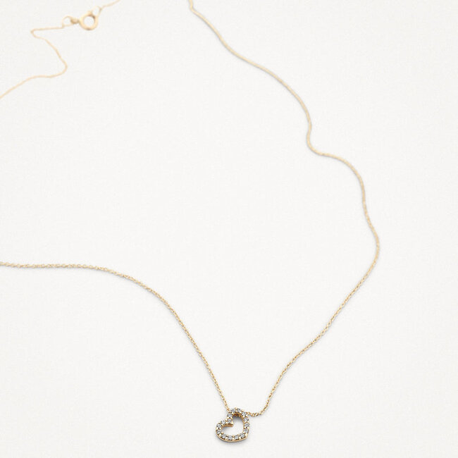 Collier 3072YZI - 14k Geelgoud met zirkonia
