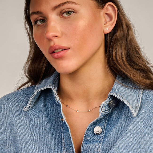 Collier 3172YZI - 14k Geelgoud met zirkonia