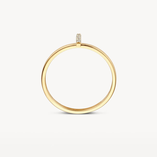 Ring 1252YZI - 14k Geelgoud met zirkonia