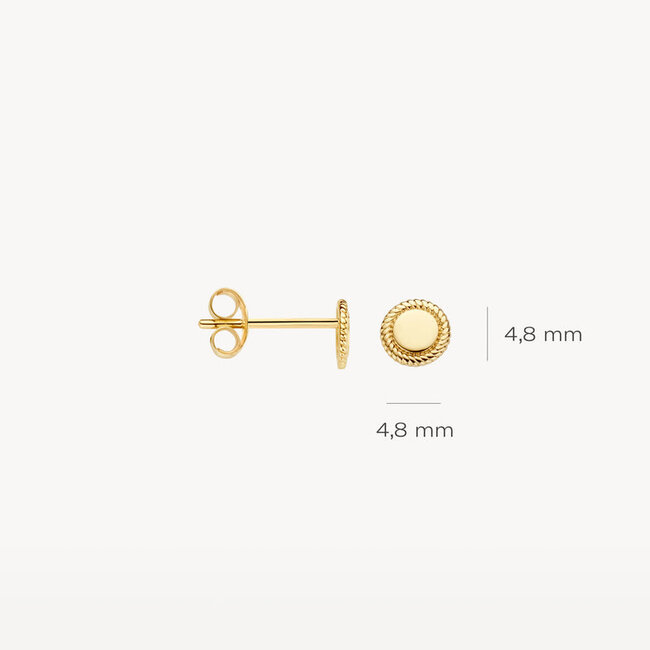Oorknoppen 7350YGO - 14k Geelgoud