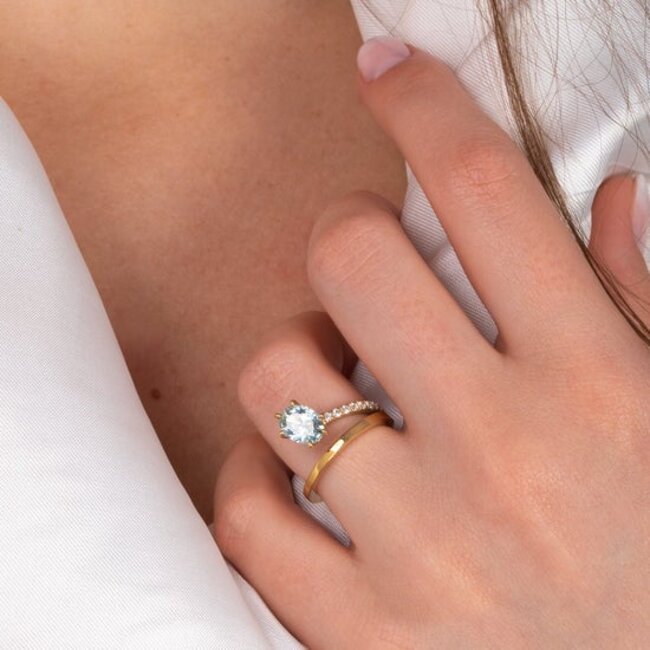 LIMITED EDITION Twisted Tami Ring  Champagne - Rosékleurig