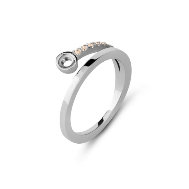 LIMITED EDITION Twisted Tami Ring  Champagne - Zilverkleurig