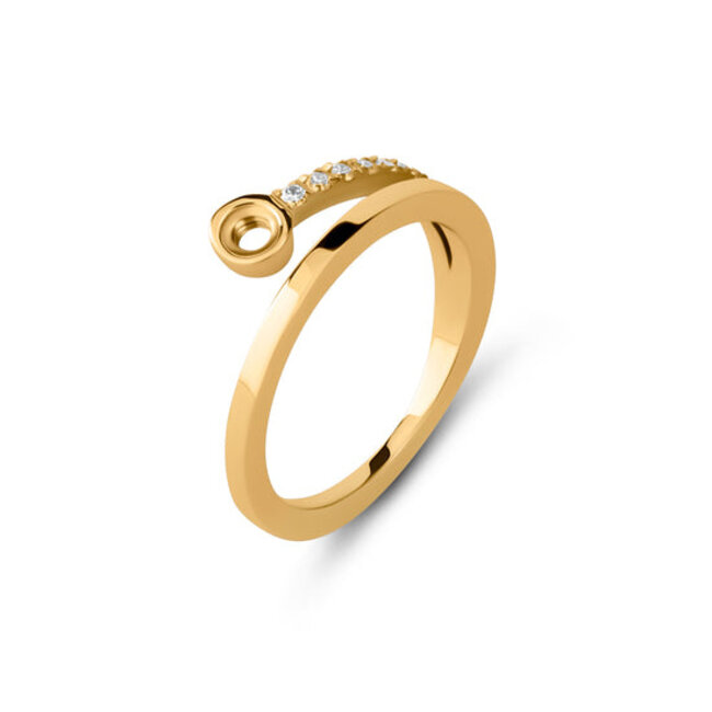 LIMITED EDITION Twisted Tami Ring Crystal - Goudkleurig