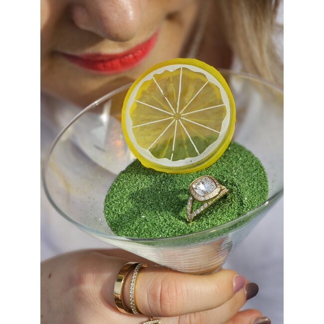 Vivid Vienne CZ Ring - Goudkleurig