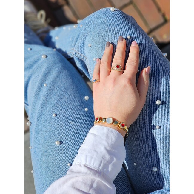 Vivid Vanilla Armband - Goudkleurig