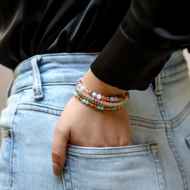 Armband  Pink Summer Vibes - 6mm