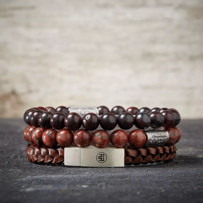 Armband Braided Square 925 Earth maat M