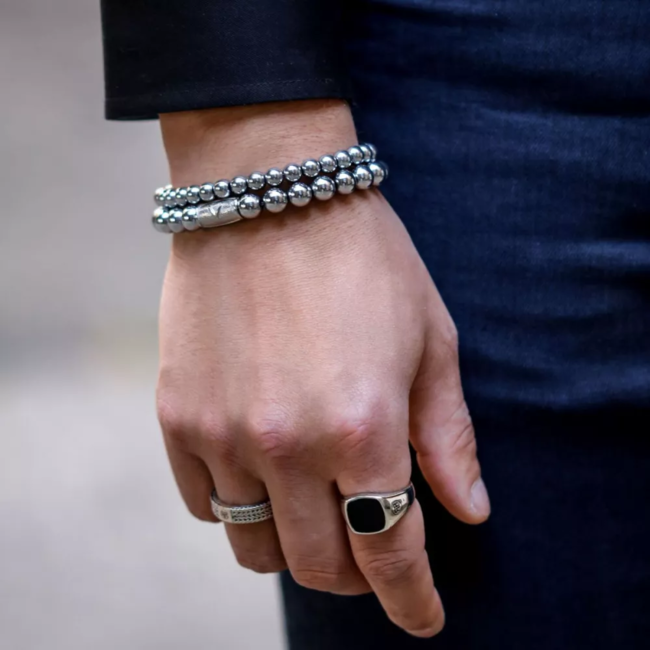 Armband Silver Shine DV - 6mm