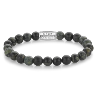 Rebel en Rose Green Rocks - 8mm